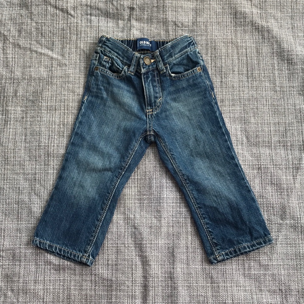 Old Navy Toddler Boy Faded Dark Wash Jeans